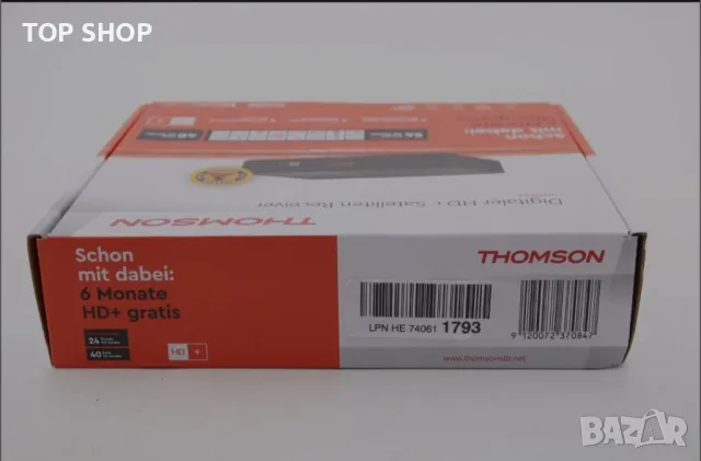 Thomson цифров HD+ сателитен приемник THS844 карта, снимка 4 - Приемници и антени - 48927017