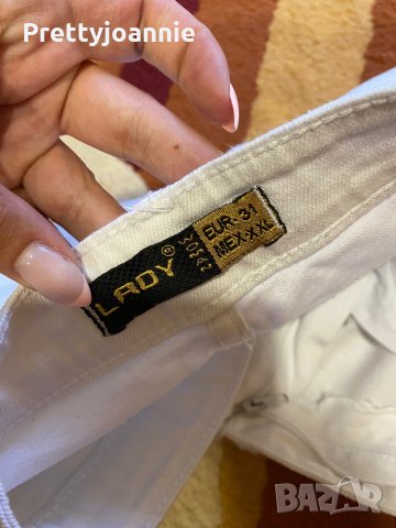 Бели дънкови къси гащи, снимка 4 - Къси панталони и бермуди - 29650121