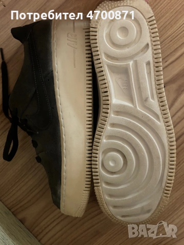 Air force one дамски обувки сив велур, снимка 5 - Маратонки - 54079234