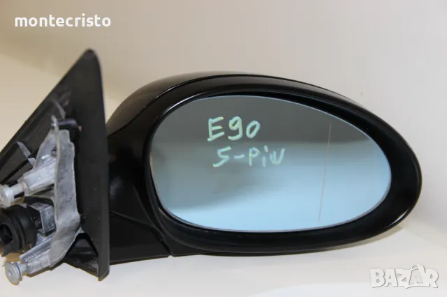 Дясно огледало BMW E90 E91 (2004-2008г.) 51167135098 / 5 пина ⚫Цвят: Черен, снимка 2 - Части - 49521075