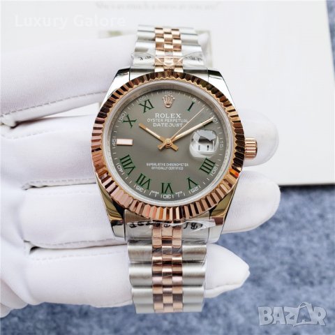 Мъжки часовник Rolex Datejust Two Tone Wimbledon с автоматичен механизъм