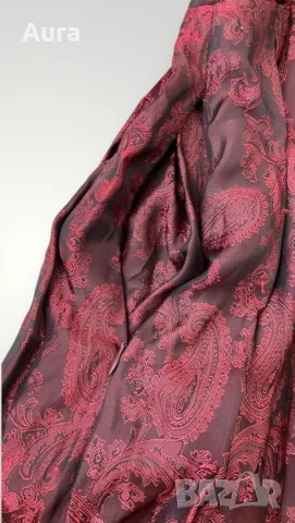 burgundy dirndl paisley pattern, снимка 4 - Рокли - 56342829