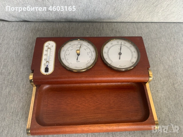 барометър термометър влагомер, снимка 3 - Антикварни и старинни предмети - 54174375