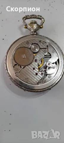 Швейцарски джобен часовник - ARVOR ANTICHOC ANCRE - 17 RUBIS, снимка 12 - Джобни - 49418171