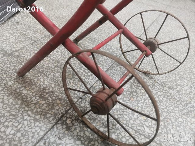 Много стара детска дървена количка, снимка 14 - Други ценни предмети - 31354894