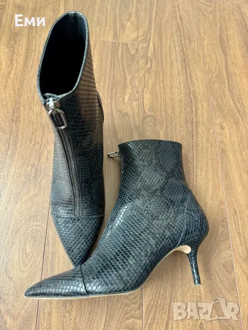 ZARA боти от змийска кожа, снимка 4 - Дамски боти - 56081117