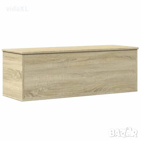 vidaXL Кутия за съхранение дъб сонома 102x35x35 см инженерно дърво