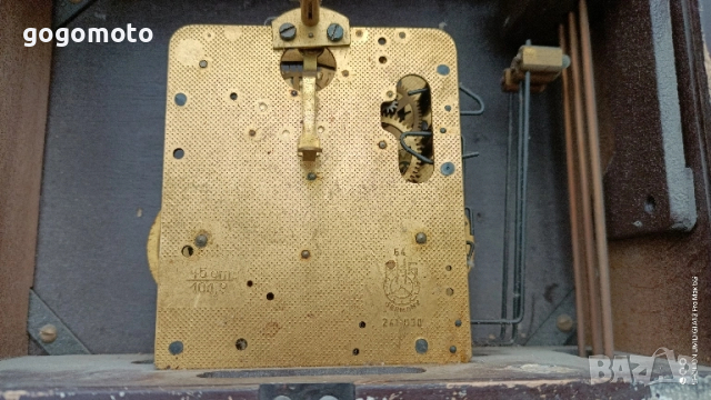 Часовник, стари, стар, антики, винтидж, арт часовник ОРИГИНАЛЕН немски, германски, GERMANY, снимка 5 - Стенни часовници - 51859280