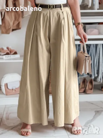 Дамска пола-панталон с колан FLOWES, 4цвята , снимка 12 - Панталони - 49611628