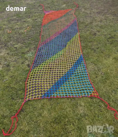 BERADNET Детска мрежа за катерене, Двупластова мрежа, черна, 1 х 3 метра, снимка 8 - Други стоки за дома - 49711164