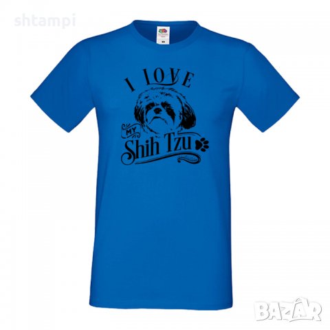 Мъжка тениска I Love My Shih Tzu Dog,Куче,животно,подарък,изненада, снимка 5 - Тениски - 36935787