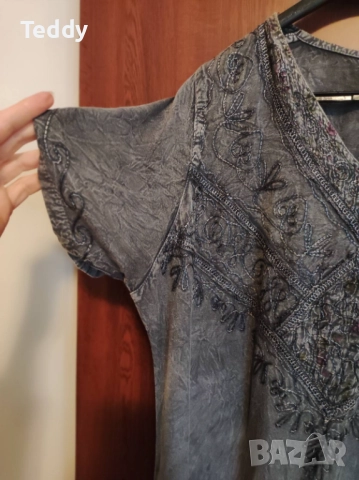 Красива рокля с големи размери (Индия), снимка 6 - Рокли - 51837689