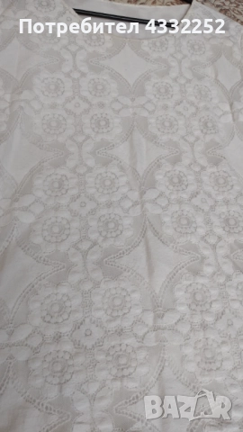 Дамска офециална бяла блуза от дантела, снимка 2 - Тениски - 52501207