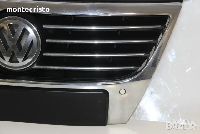 Предна решетка VW Passat B6 (2005-2011г.) 3C0853651F предна емблема отвори за парктроник, снимка 6 - Части - 56015964
