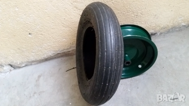 Външна гума и джанта за ръчна количка 3.5 , снимка 3 - Градинска техника - 50751543