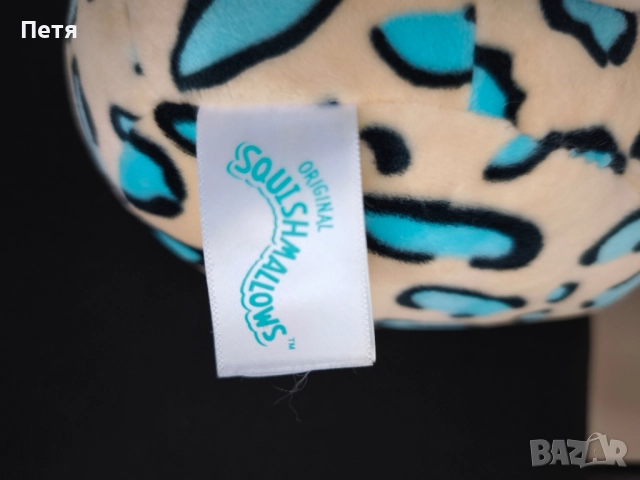 Squishmallowas, KellyToy, Liv the Teal Dot Leopard, снимка 3 - Плюшени играчки - 52128336