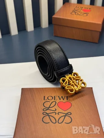 колани от естествена кожа в кутия 3см loewe 