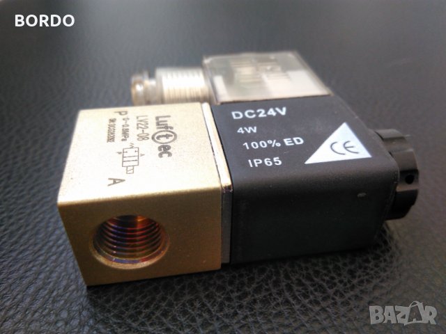 Пневматичен разпределител 1/4 с 1-бобина тип 2/2 LUFTEC, снимка 3 - Други машини и части - 30560688