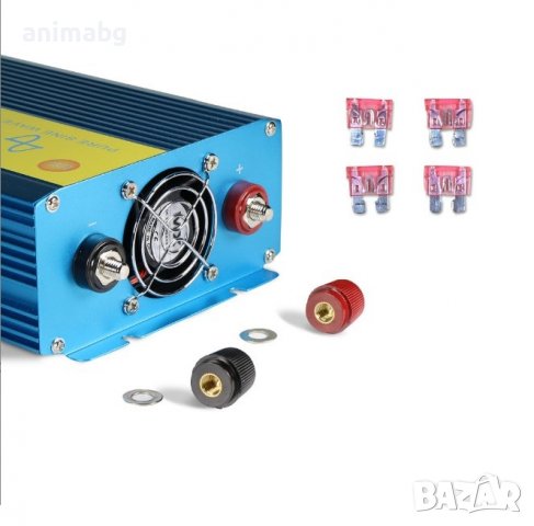 ANIMABG Силов инвертор с чиста синусоида 3000W DC 12V/24V към AC, 220V 230V, снимка 5 - Друга електроника - 37987940