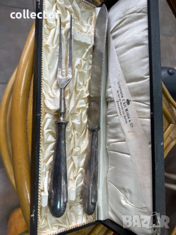 Комплектпосребрени прибори WMF - 1920г. №7843, снимка 9 - Антикварни и старинни предмети - 53096074