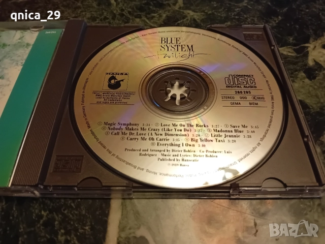 Blue System - Twiliht, снимка 4 - CD дискове - 52020592