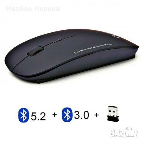 Безжична мишка - 3в1 /wifi+bluetooth 3.0~5.2, снимка 2 - Клавиатури и мишки - 30278476