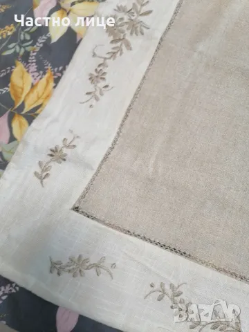 72/72см.Ленена покривка за маса , снимка 2 - Покривки за маси - 48812200