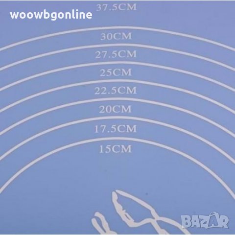 Силиконова подложка за месене, снимка 3 - Други стоки за дома - 29616241