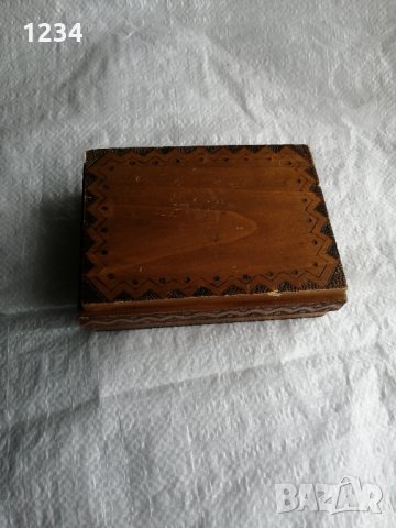 Дървена кутия 16.5 см. , снимка 2 - Други стоки за дома - 31892023