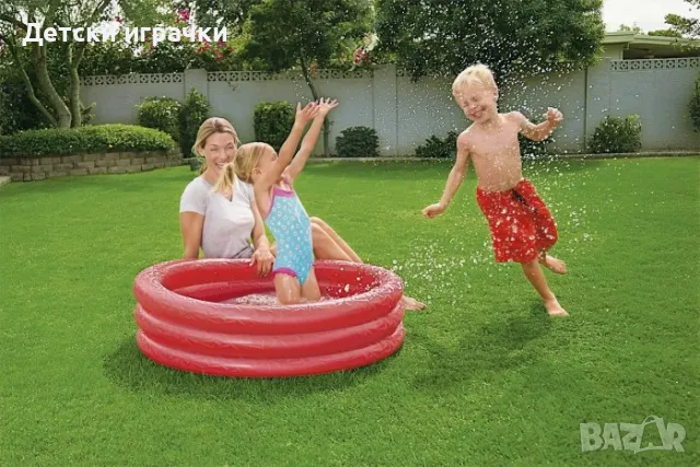 Детски басейн Bestway, надуваем, 102 х 25 см, неон, за деца