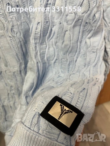 Carlo Colucci Пуловер - Бебе синьо / S, снимка 3 - Пуловери - 52552934