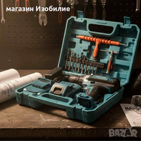 Комплект бормашина с двойна батерия и безчетков мотор за точност и мощност във всеки детайл, снимка 4 - Бормашини - 52288244
