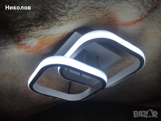Стилна и модерна LED лампа, снимка 3 - Лампи за таван - 39014372