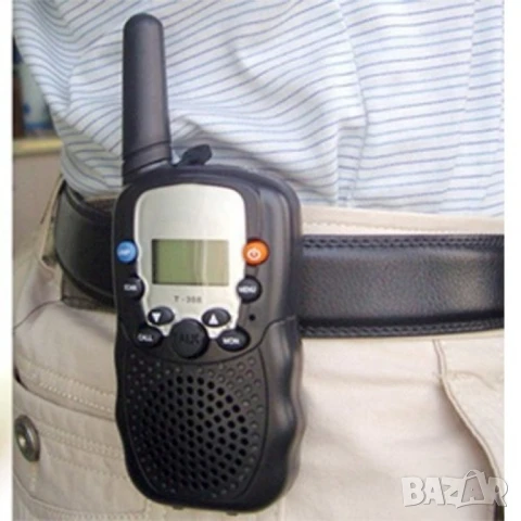 Уоки Токи 3 км с Фенер и LCD Черен 1 бр 