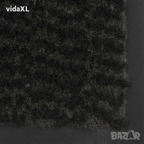 vidaXL Правоъгълна изтривалка, усукани влакна, 120х180 см, черна, снимка 3 - Изтривалки - 56145980