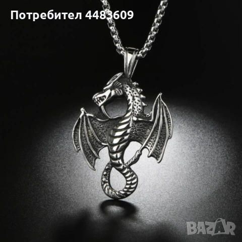 Колие Дракон, снимка 3 - Колиета, медальони, синджири - 54160794