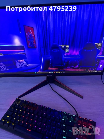 „Настолен компютър + монитор + мишка + клавиатура (пълен комплект)“, снимка 3 - Геймърски - 54176331