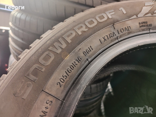 2бр.зимни гуми 205/60/16 Nokian, снимка 3 - Гуми и джанти - 52789159