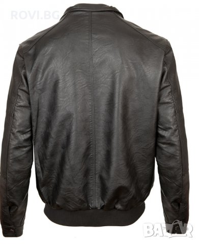 Мъжко кожено яке 3246 - Батал 3XL-7XL, снимка 4 - Якета - 30000100