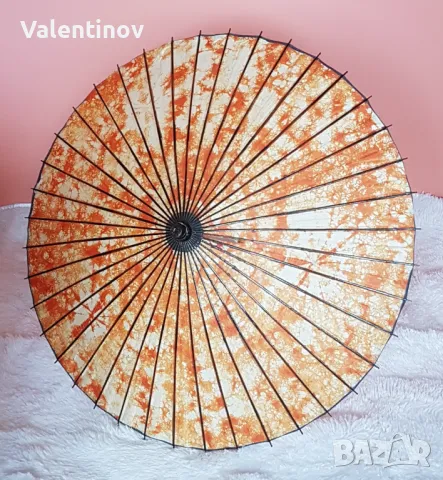 Старинен азиатски чадър , снимка 1