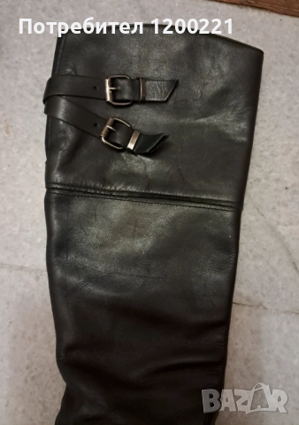 Дамски черни ботуши от ест.кожа, снимка 2 - Дамски ботуши - 52290512