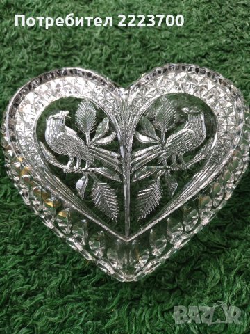 Кристално сърце за бонбони или ядки , снимка 2 - Форми - 42216520