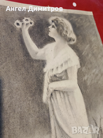 Стара графика подписана , снимка 5 - Антикварни и старинни предмети - 51724822