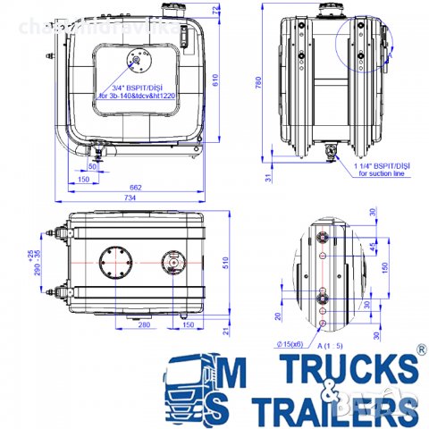 Маслен резервоар 186л, снимка 7 - Части - 35109501