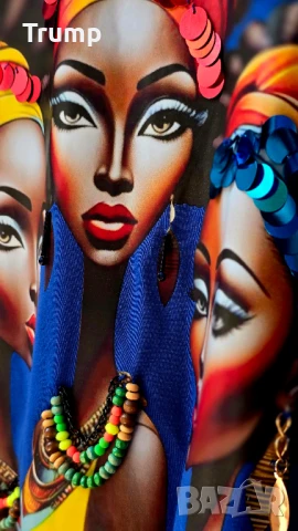 - 40 % макси трикотажна рокля, лица 