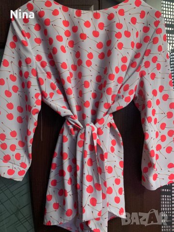 Дамска риза с колан, снимка 1