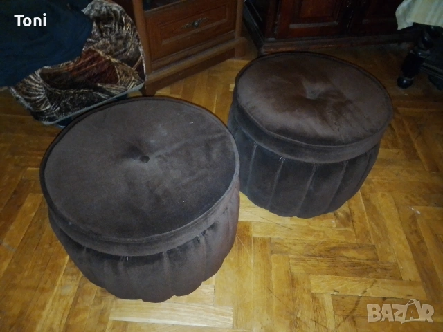 винтидж ретро табуретка табуретки ДСО мебел 39см на 43 