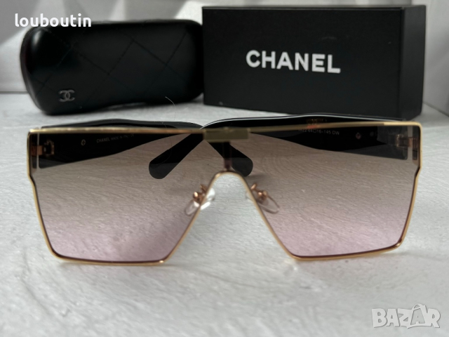 CH дамски слънчеви очила маска с лого, снимка 4 - Слънчеви и диоптрични очила - 44686137