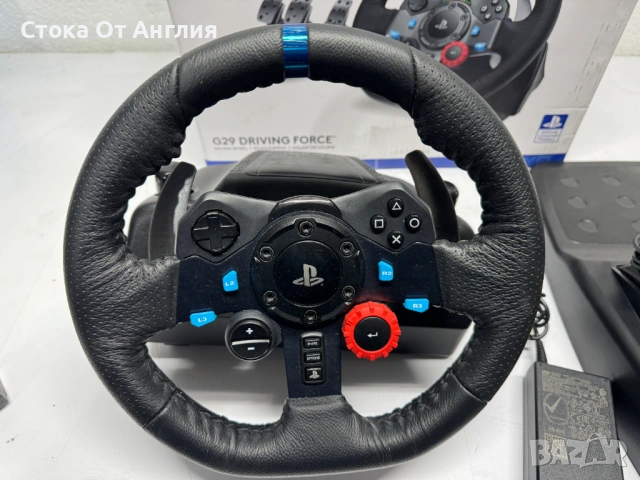 Волан с педали - Logitech G29 / PC/PS4/PS5, снимка 4 - Други игри и конзоли - 53810048