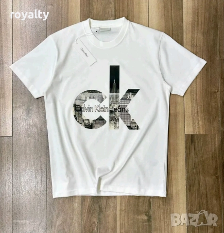 Calvin Klein Мъжки Тениски Два Цвята , снимка 2 - Тениски - 52884347